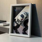 AUDI R8 7.5x10.5 in - white